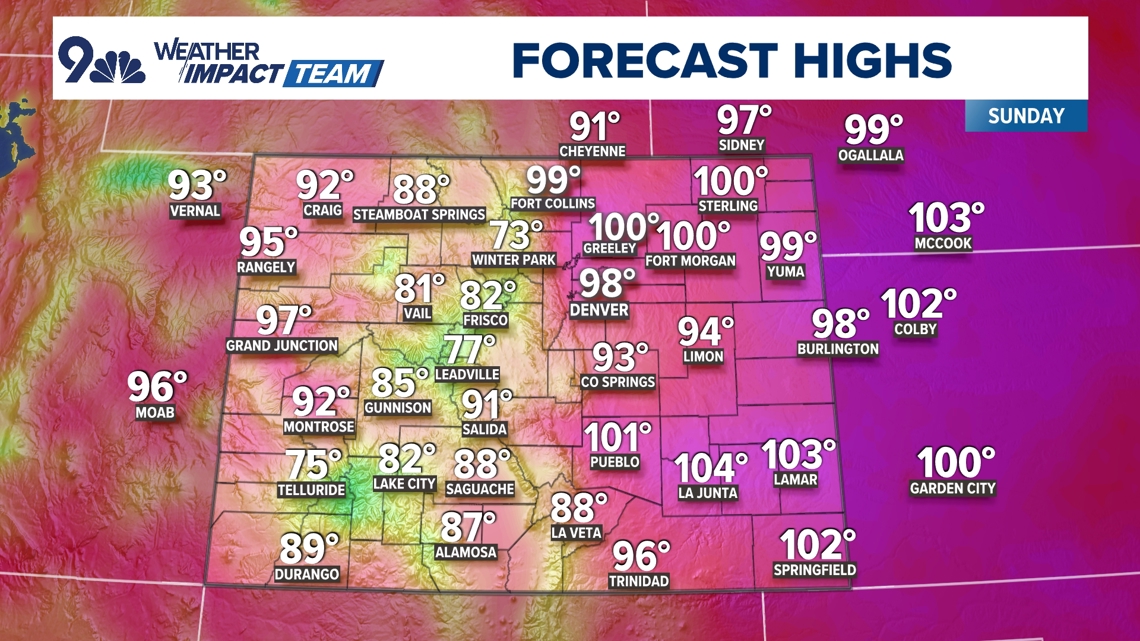 Denver faces record heat with highs near 100°, wildfire smoke in ...