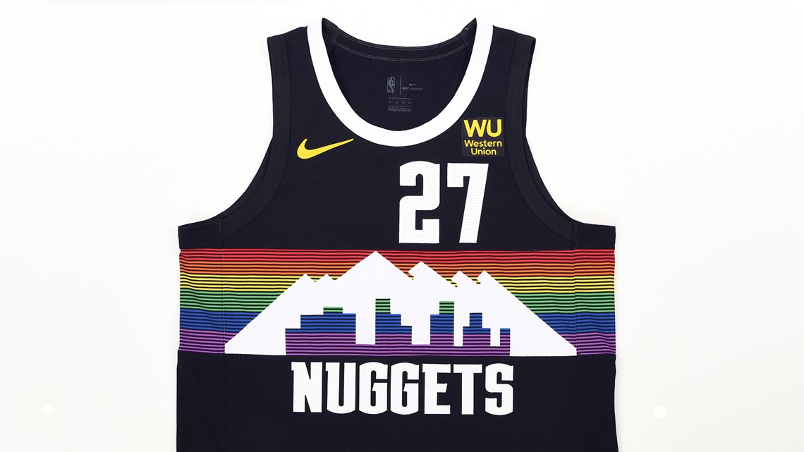 denver nuggets rainbow shirt