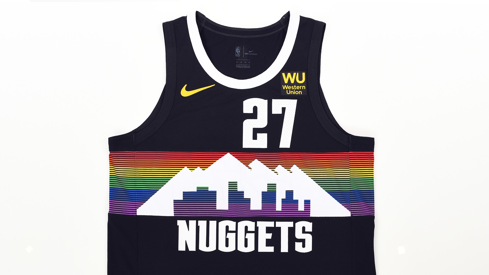 Denver Nuggets unveil new 'City Edition' rainbow skyline jersey - 9news.com