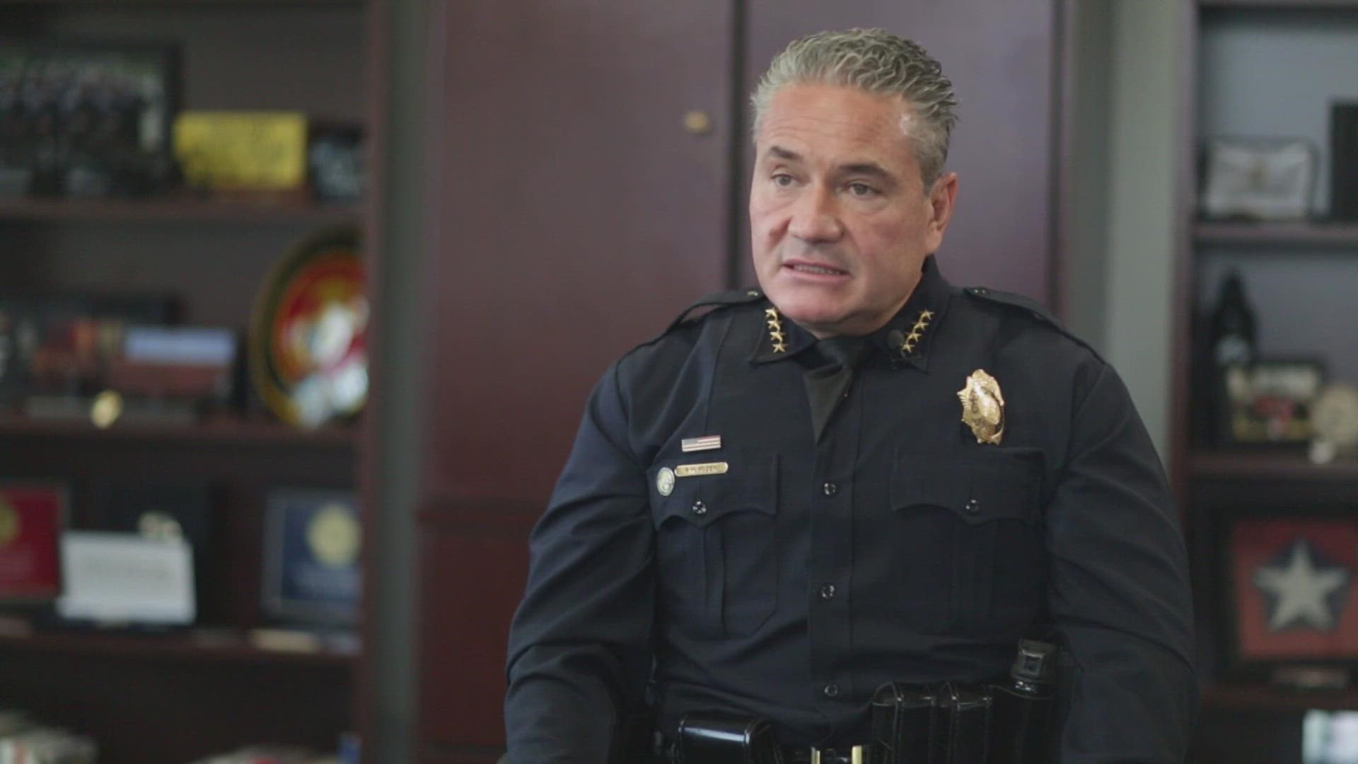 Chief Paul Pazen will officially step down on Saturday after four years on the job.