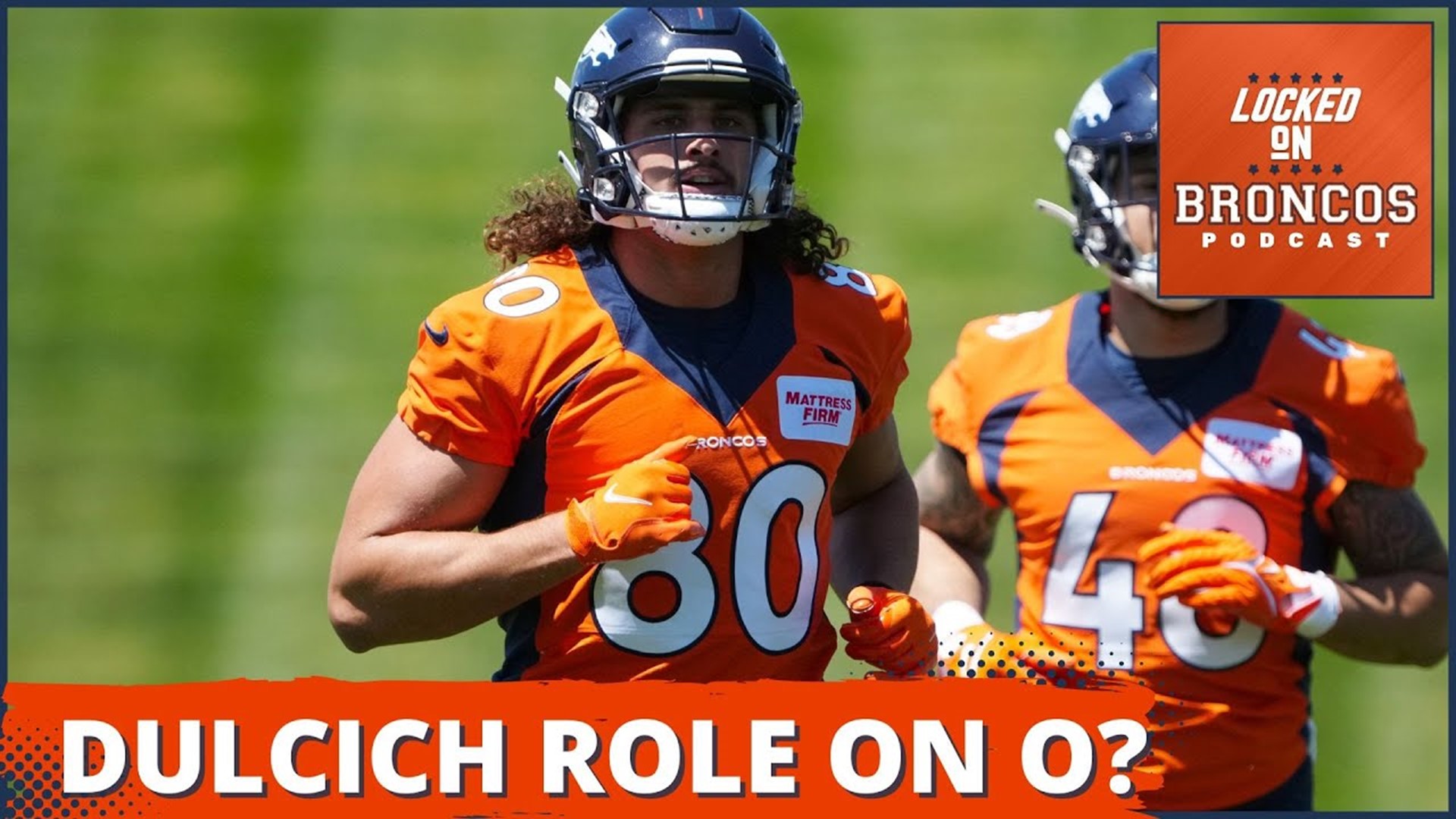 Denver Broncos rookie Greg Dulcich adds an interesting wrinkle into the Broncos' tight end rotation.