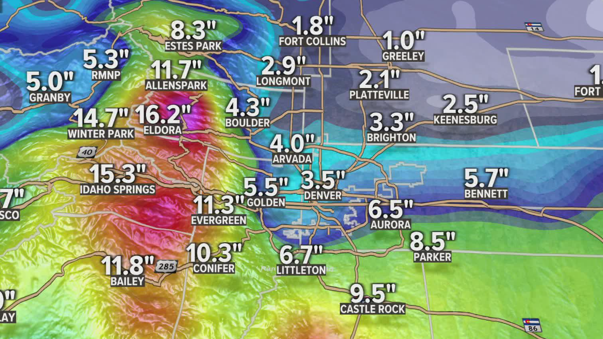 Winter Storm, snow on its way to Denver, Colorado for Wednesday | 9news.com