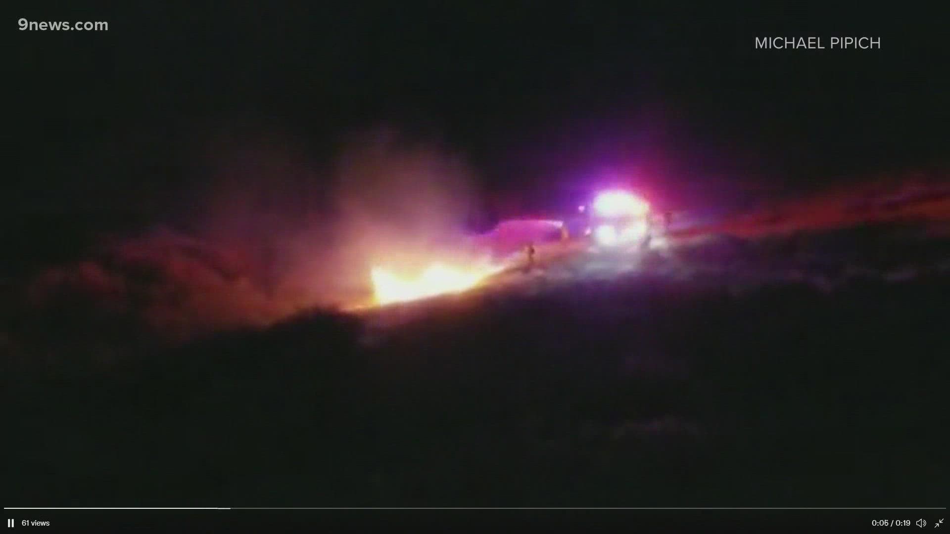 “Personally, in my opinion, the firework displays were not a great idea,” the Douglas County sheriff told 9NEWS. “It was obvious that we were in dry conditions.”