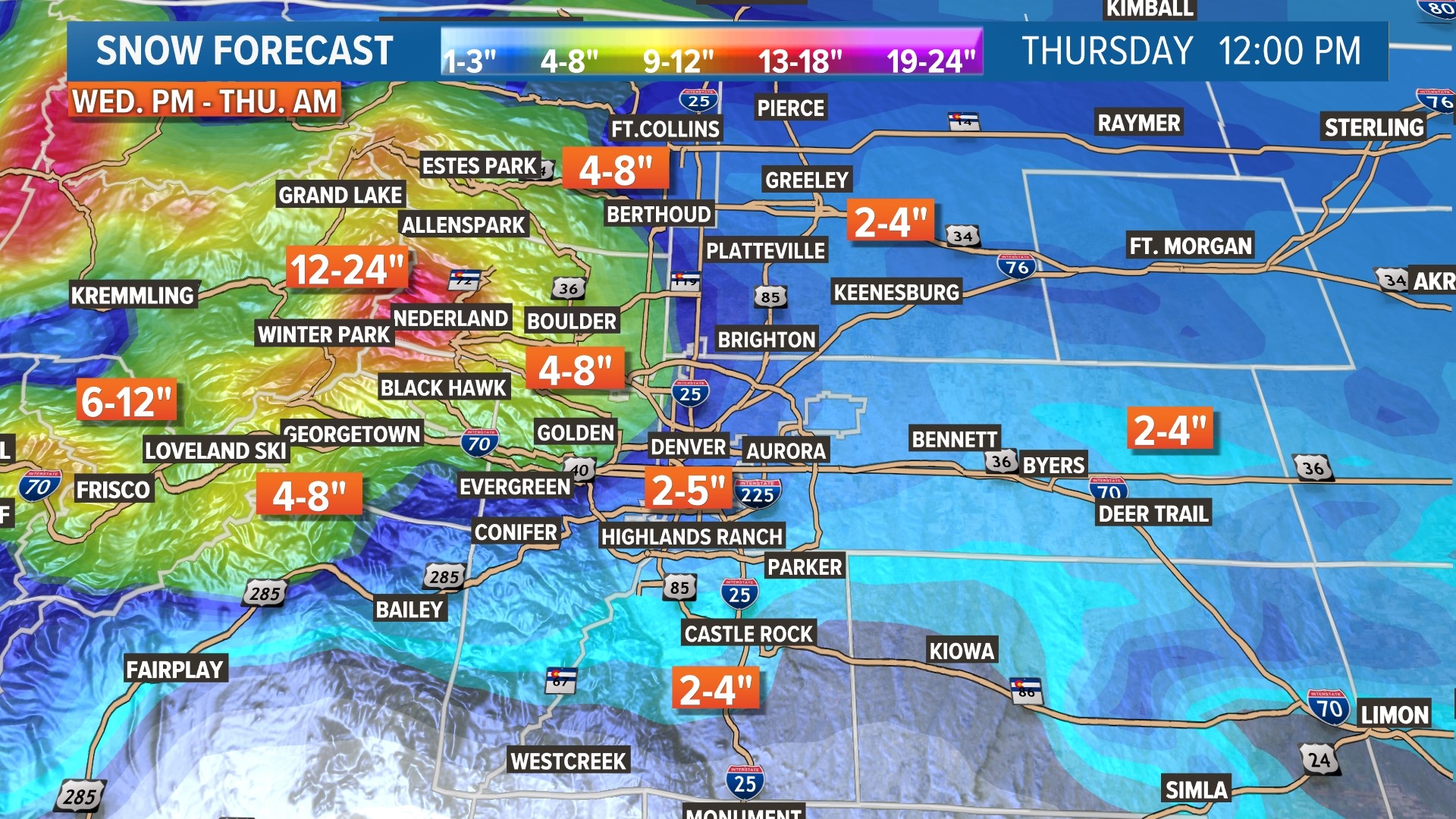 Local Forecast: Snow Wednesday In Denver | 9news.com