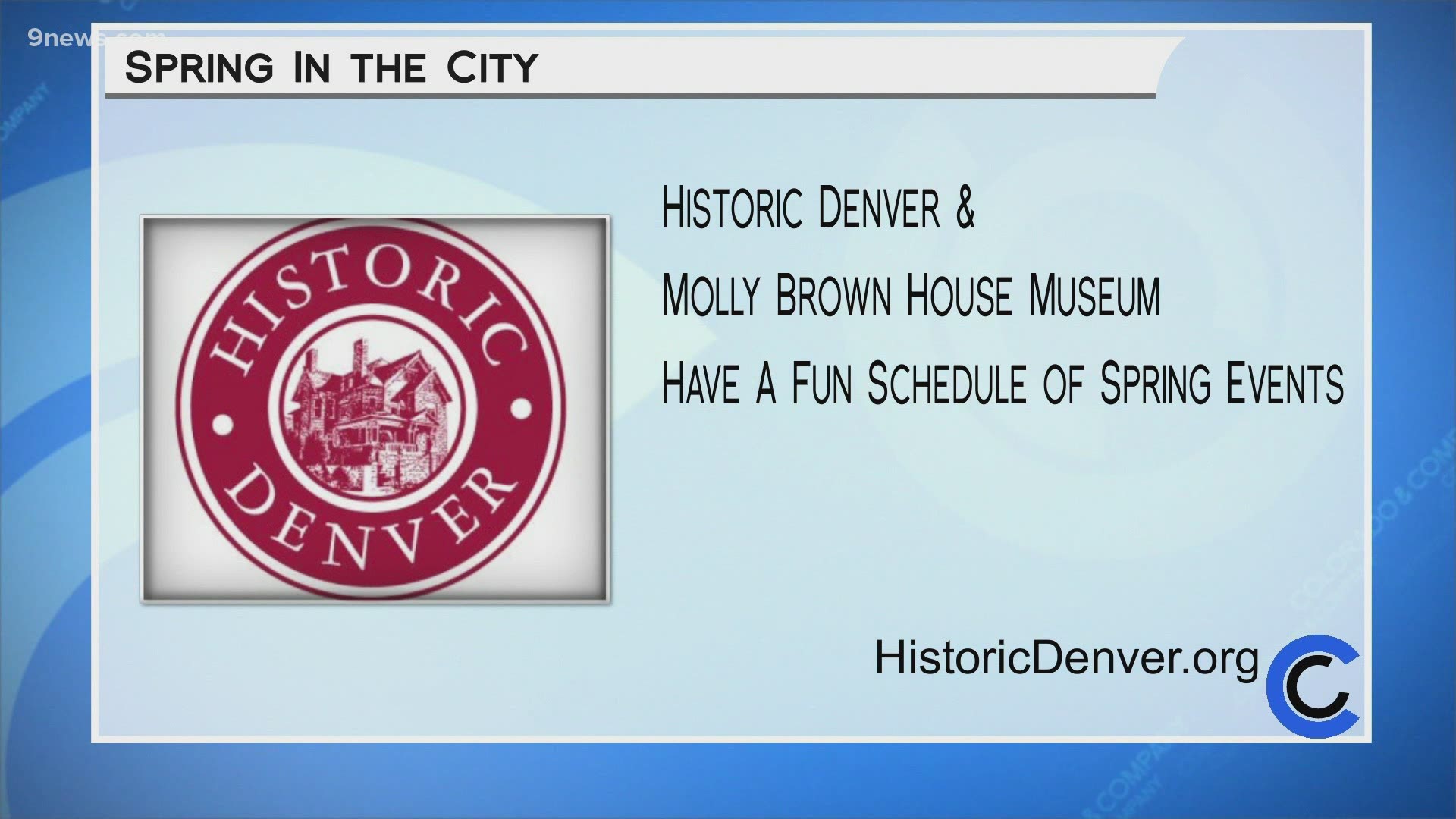 Historic Denver and the Molly Brown House Museum have a fun list of events this spring--check it out at HistoricDenver.org.