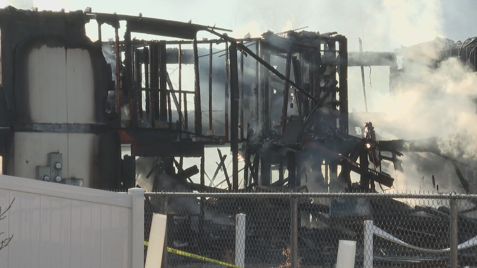 In Palisade, Colorado, an apartment complex in the 900 block of Iowa Avenue is a "complete and total loss" after it caught fire following an explosion.