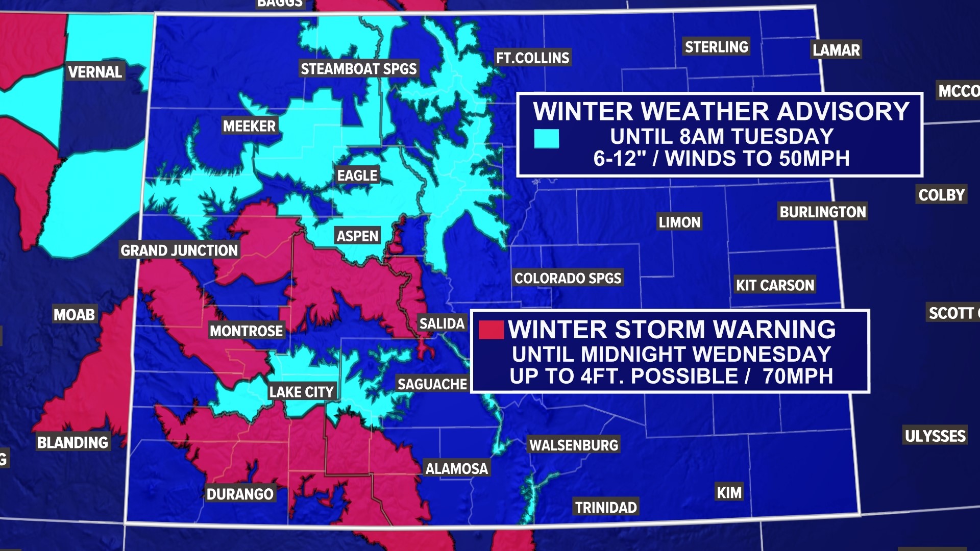 Winter Storm To Bring 8-16 Inches Of Snow In Colorado Mountains | 9news.com