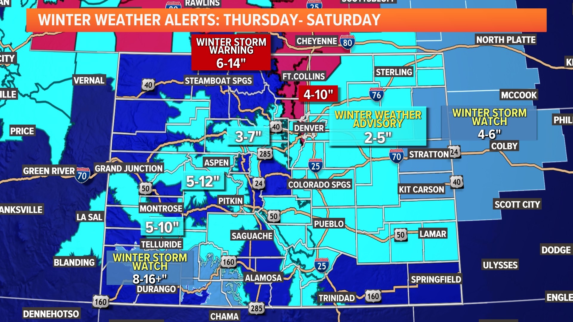 How much snow to expect in Denver and when it will start | 9news.com