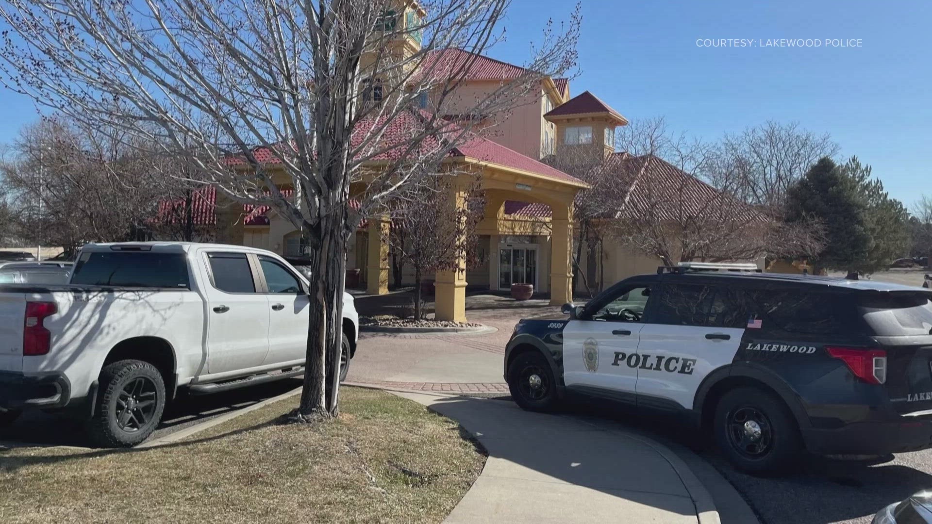 Police said it happened at a La Quinta Inn on West Hampden Avenue Saturday morning.