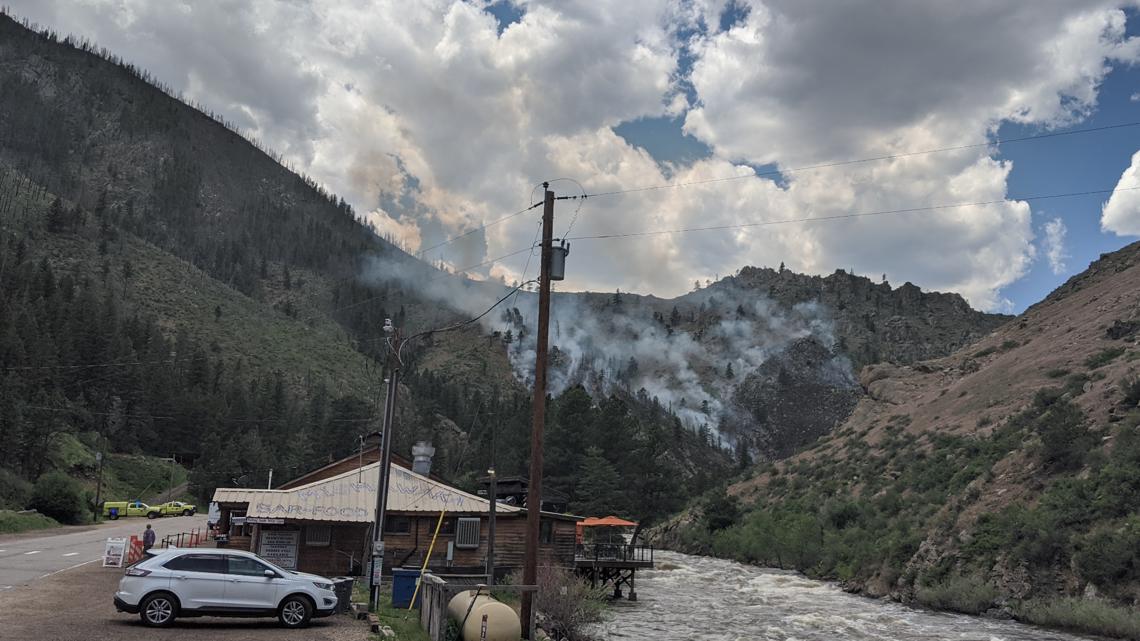 Powder River Fire Crews battle wildfire in Poudre Canyon in Larimer County | 9news.com