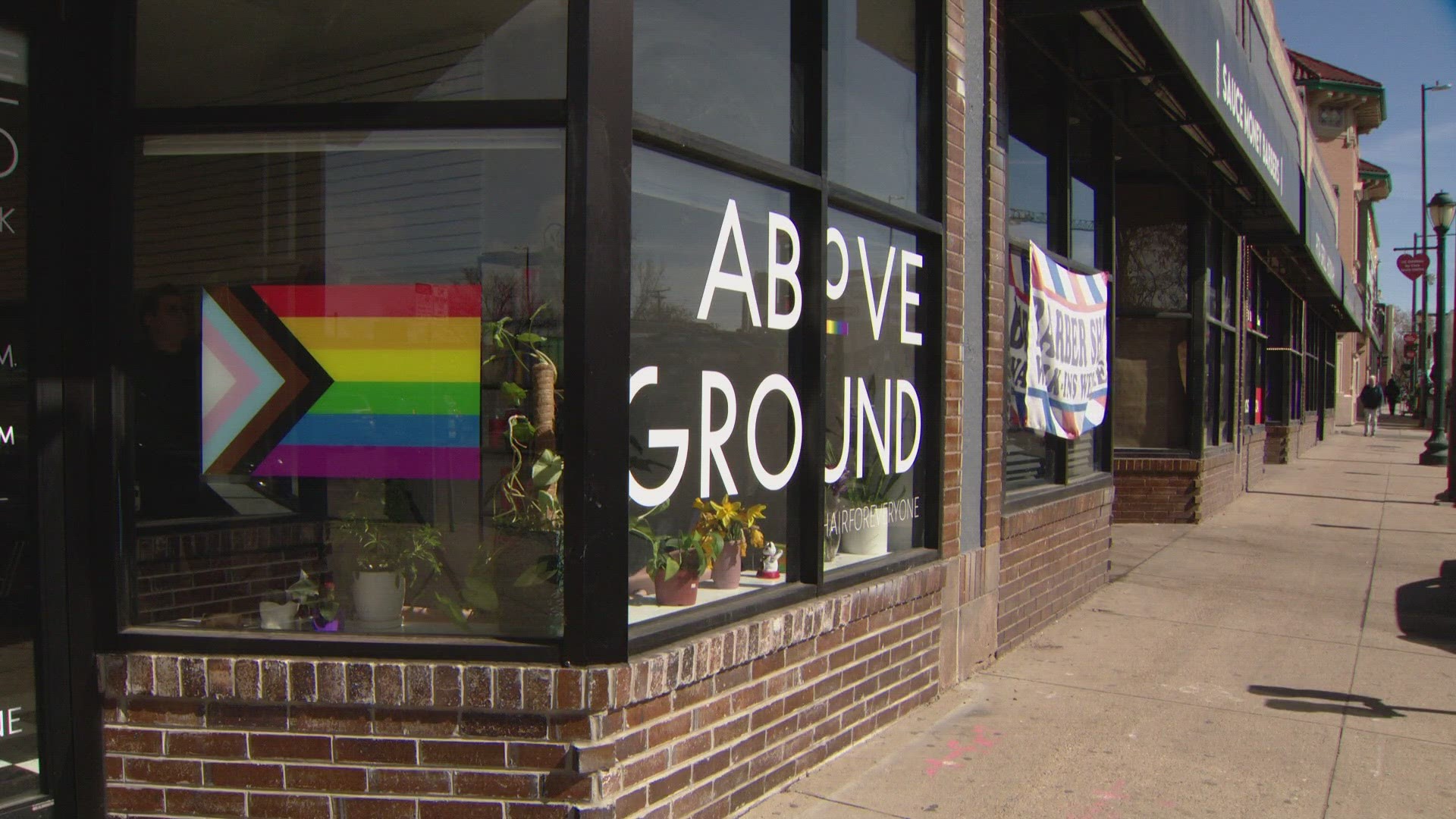 Above Ground opened its second location on Colfax last week. On that day, owners found their pride flag vandalized with messages they say were anti-trans.