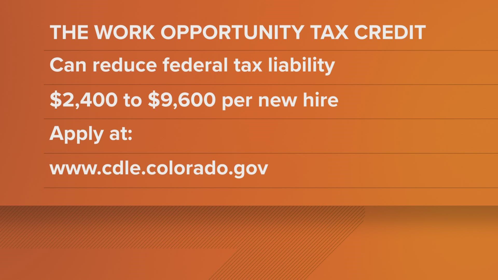 9NEWS Legal Analyst Whitney Traylor discusses the Work Opportunity Tax Credit, a federal tax credit that encourages employers to hire targeted groups of job seekers.