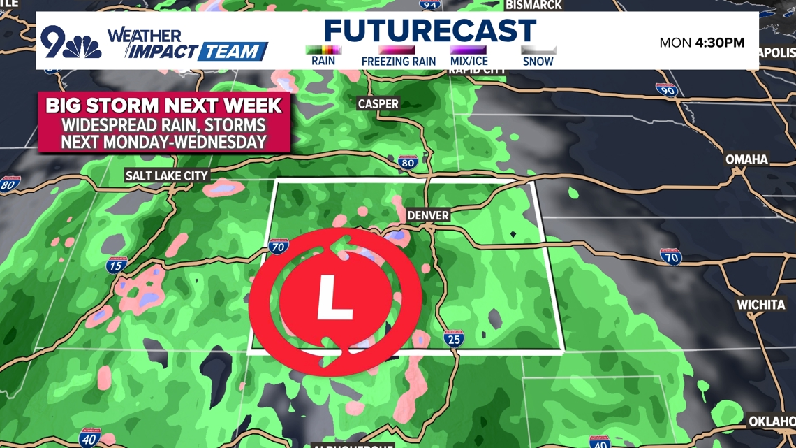 Colorado weather: Rain showers, storms douse Denver as cold front moves ...