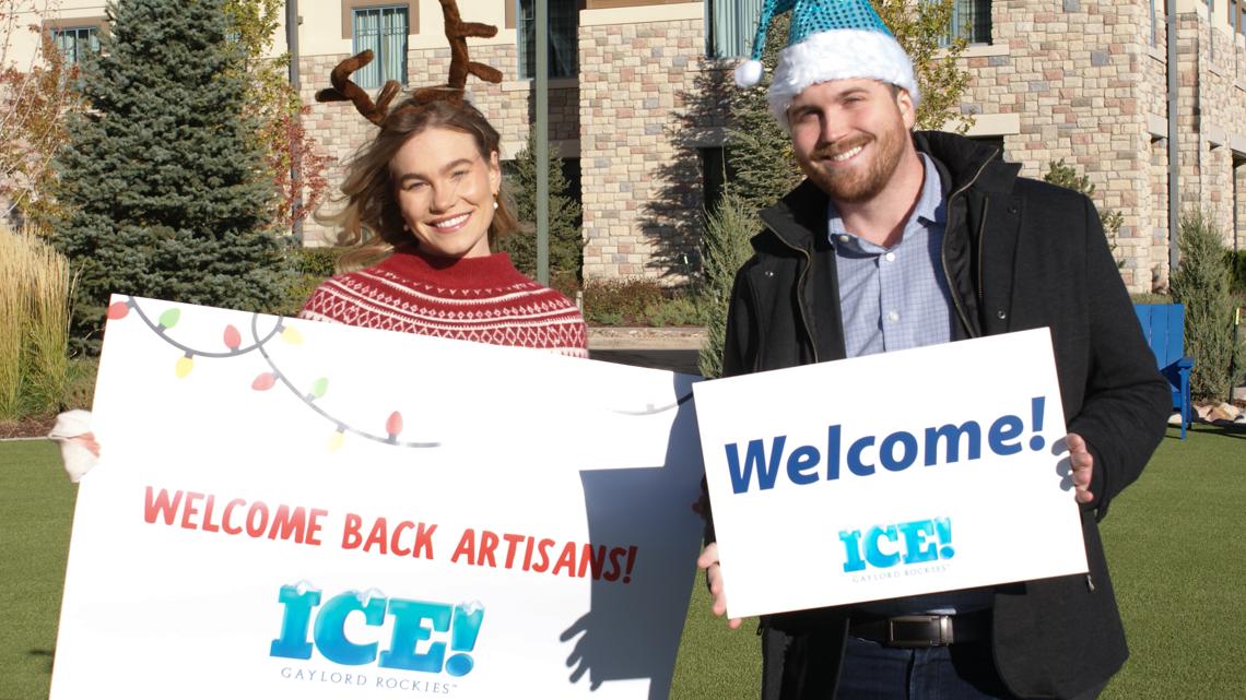 Hung out at #Gaylord and played around the #ice sculptures…