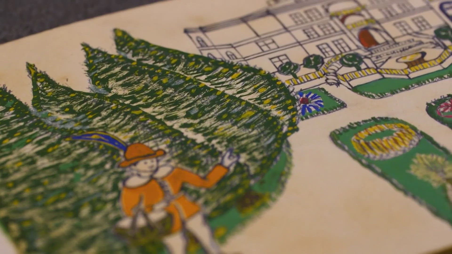 The children's books have never been seen before. All were handmade by a Jewish couple hiding from the Nazis during World War II.