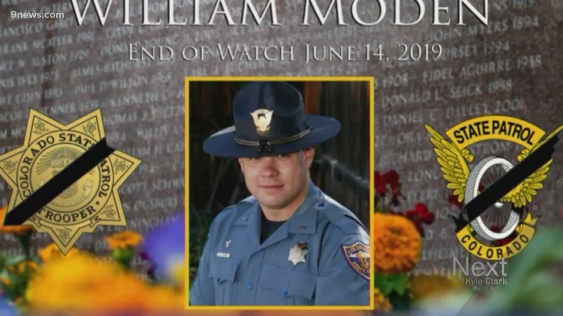Driver won't be charged in fatal crash that killed Colorado State Patrol Trooper William Moden in June.