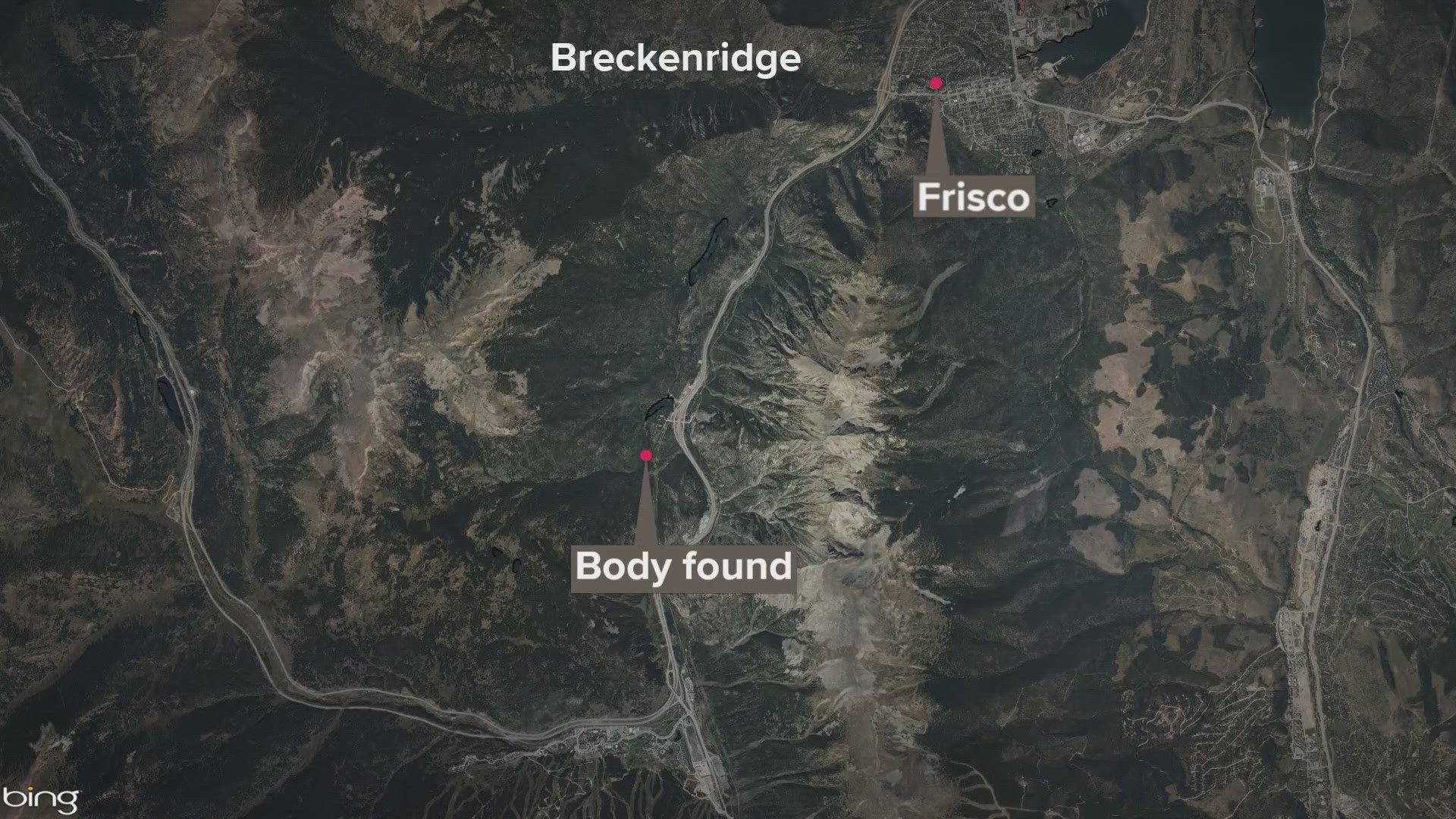 The remains were found Friday in the Officers Gulch area, according to the Summit County Sheriff's Office in Colorado.