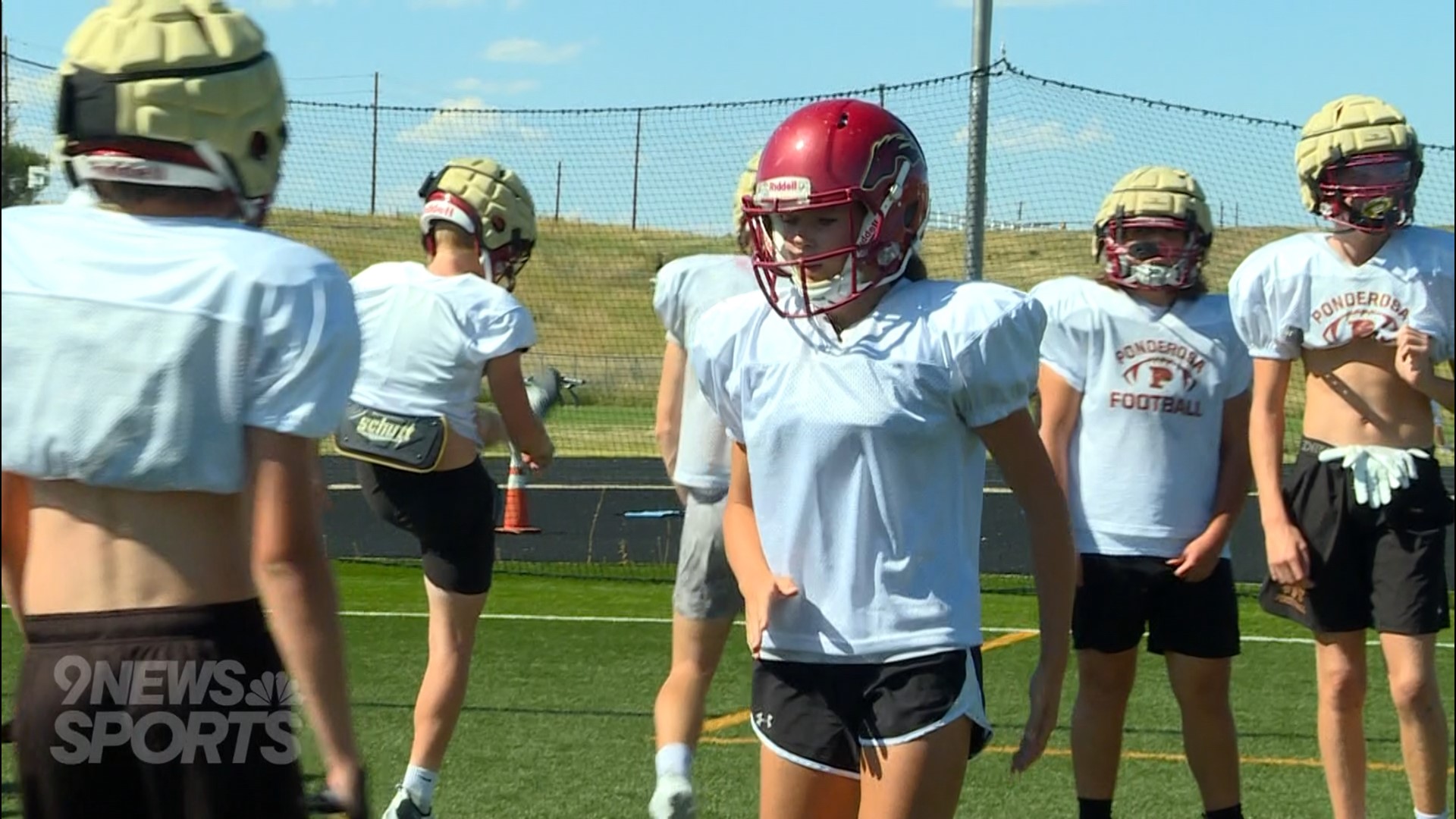 Riley Fitzgibbon has found her passion on the football field, becoming the first female player for Ponderosa varsity football
