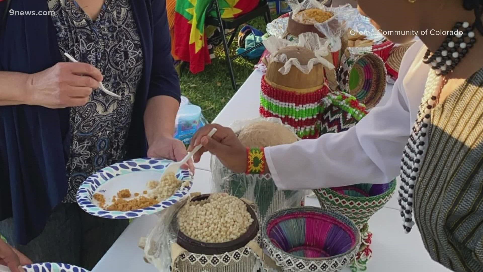 Irreechaa is a holiday festival celebration in Ethiopia. It's a time to gather and celebrate community.