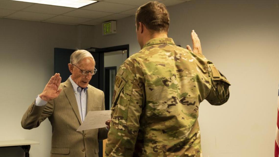 Atlanta Falcons' Ben Garland, Academy grad and Air Guardsman, wins