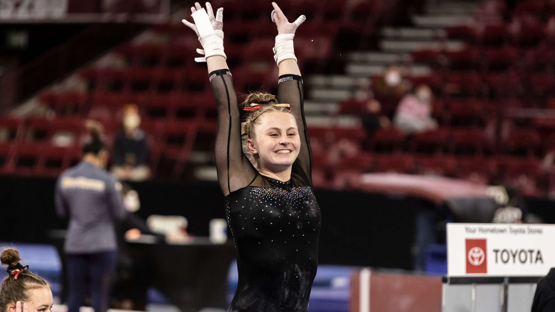 Sophomore Rylie Mundell has already obtained a physics research grant and near-perfect gymnastics scores in only one year of college.