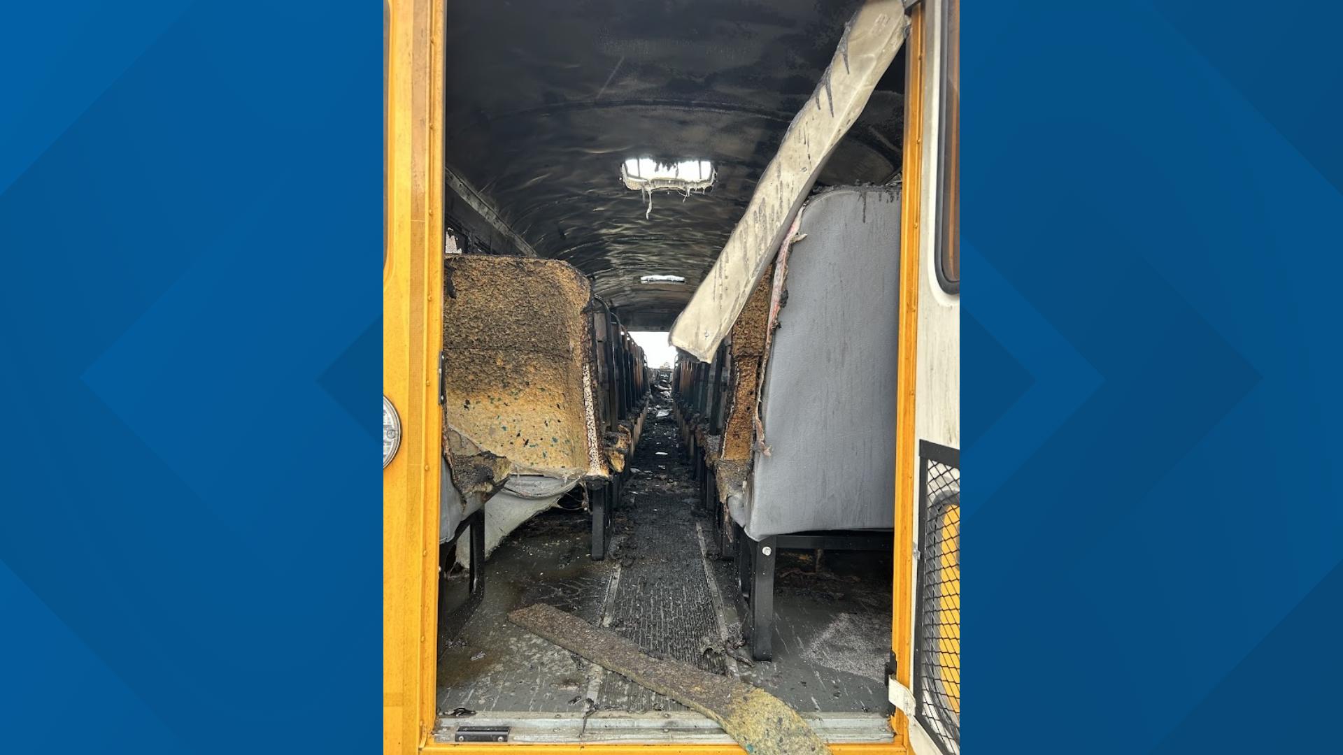 14 children safe after school bus catches fire | 9news.com