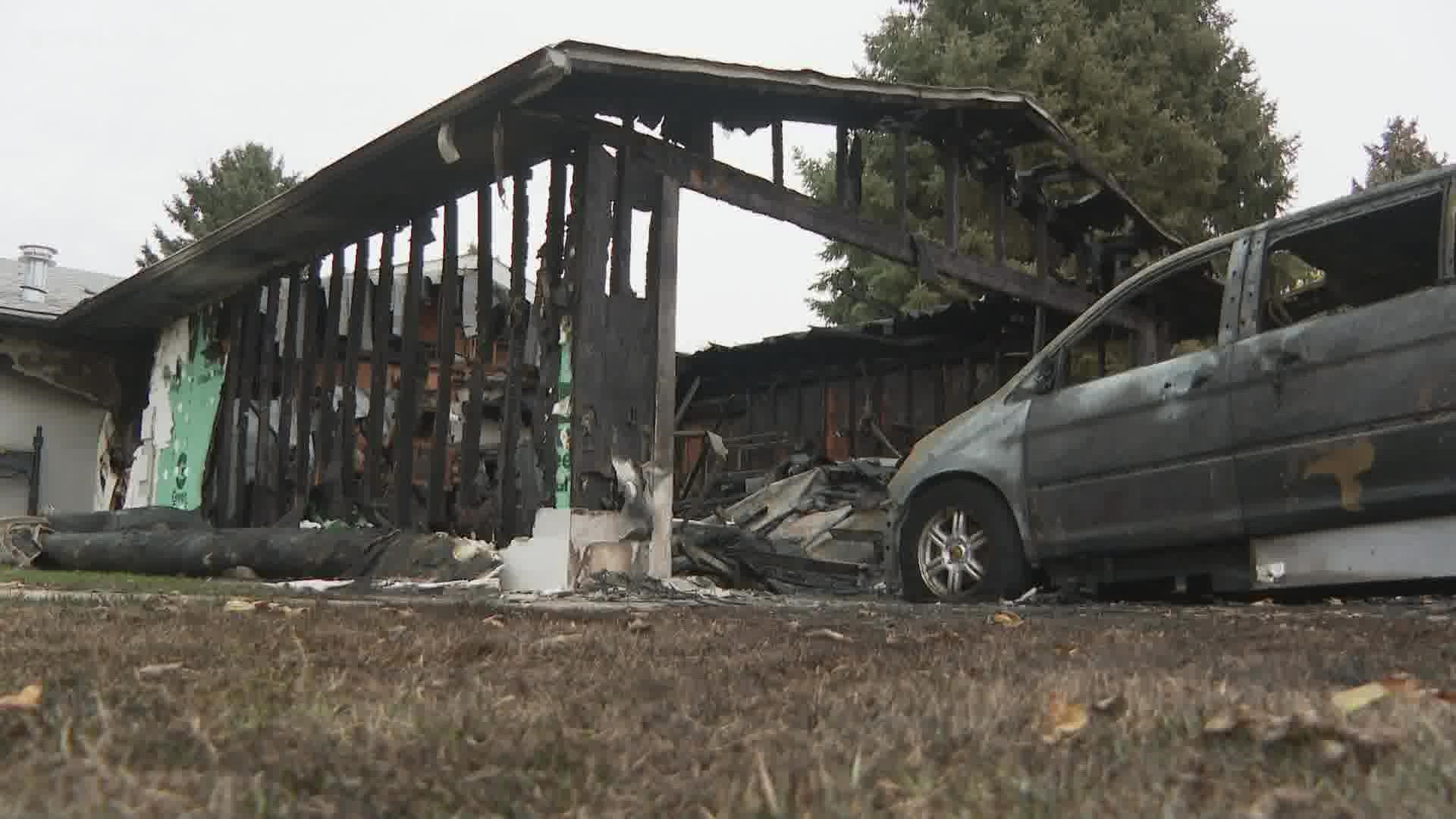 Lance Carr was playing a game of Diablo when his nephew alerted him to a fire in the garage. The fire spread to the house and destroyed three cars.