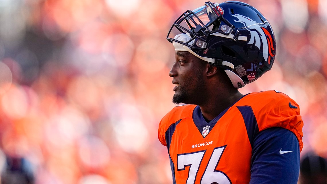 Broncos tackle Calvin Anderson is determined to protect his