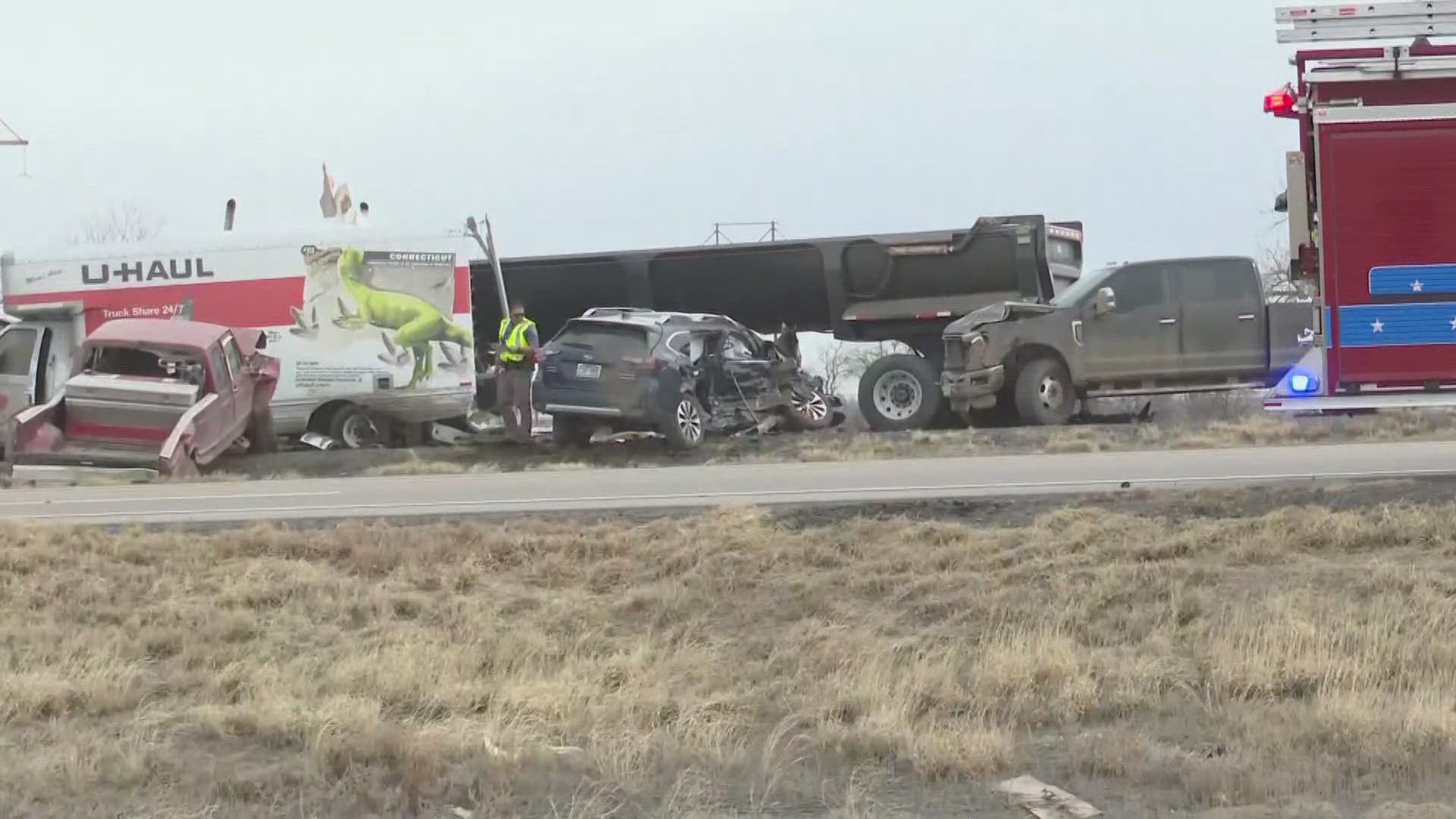 4 killed in multi-vehicle crash on I-25 | 9news.com
