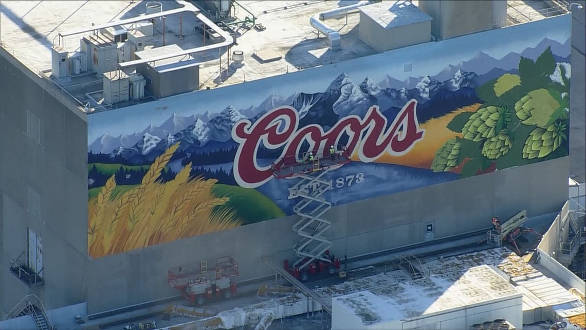 Coors Brewery Creates Mural In Celebration Of 150 Years In Golden