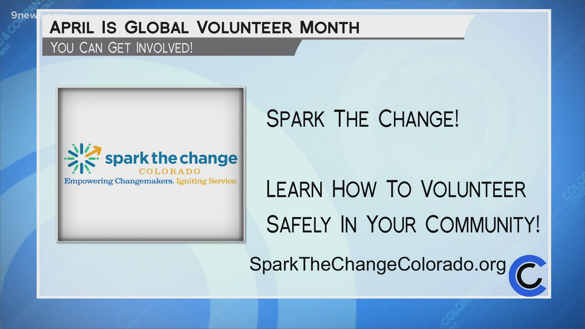 Learn more about volunteering safely in your community at SparkTheChangeColorado.org.