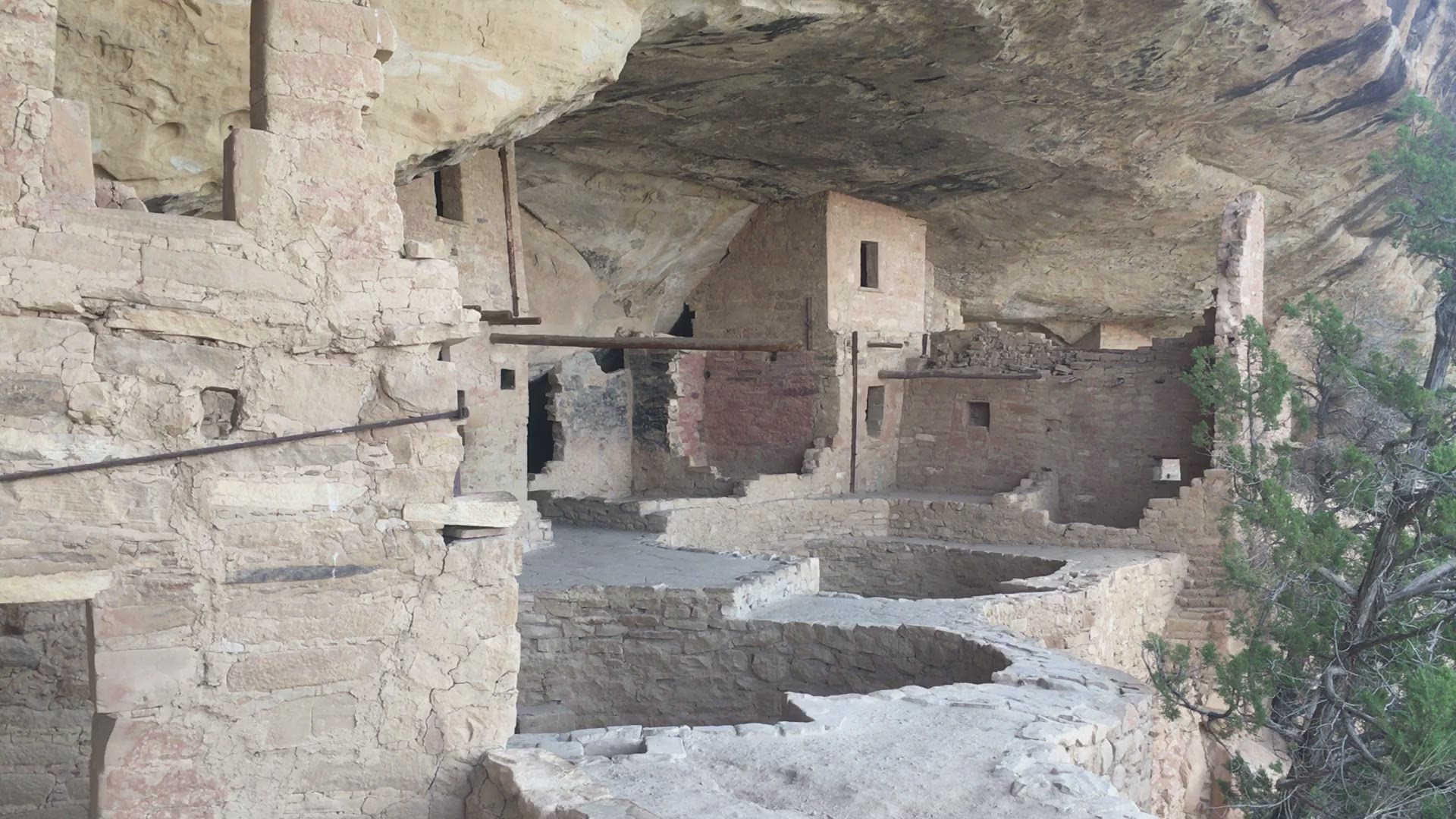 A view of the cliff dwellings at Balcony House inside Mesa Verde National Park in southwestern Colorado.