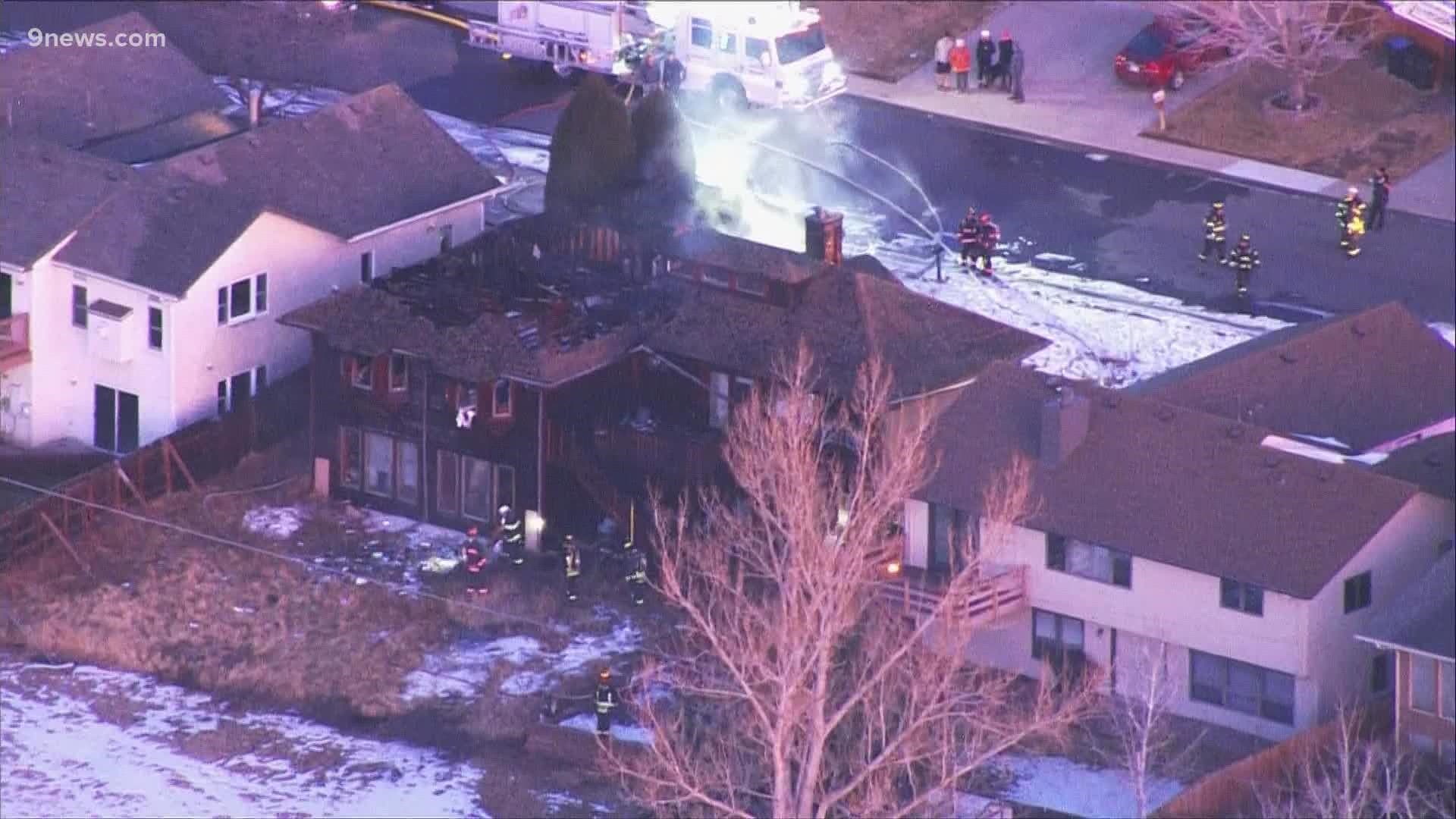 The fire happened in a neighborhood on west 17th place near South Table Mountain Park, just southeast of downtown Golden.