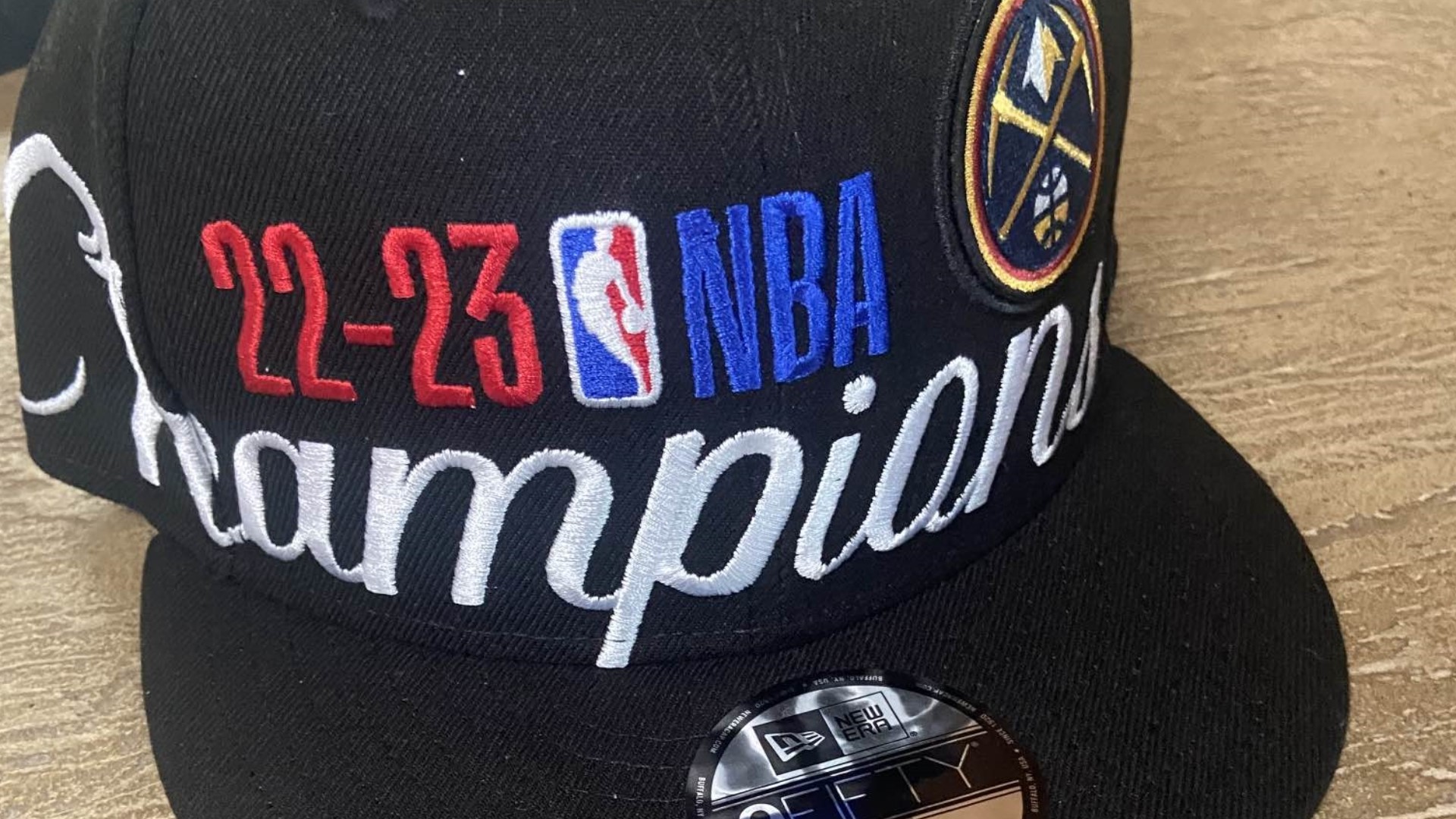 Denver Nuggets' NBA Championship Hats Feature Big Mispelling | 9newscom