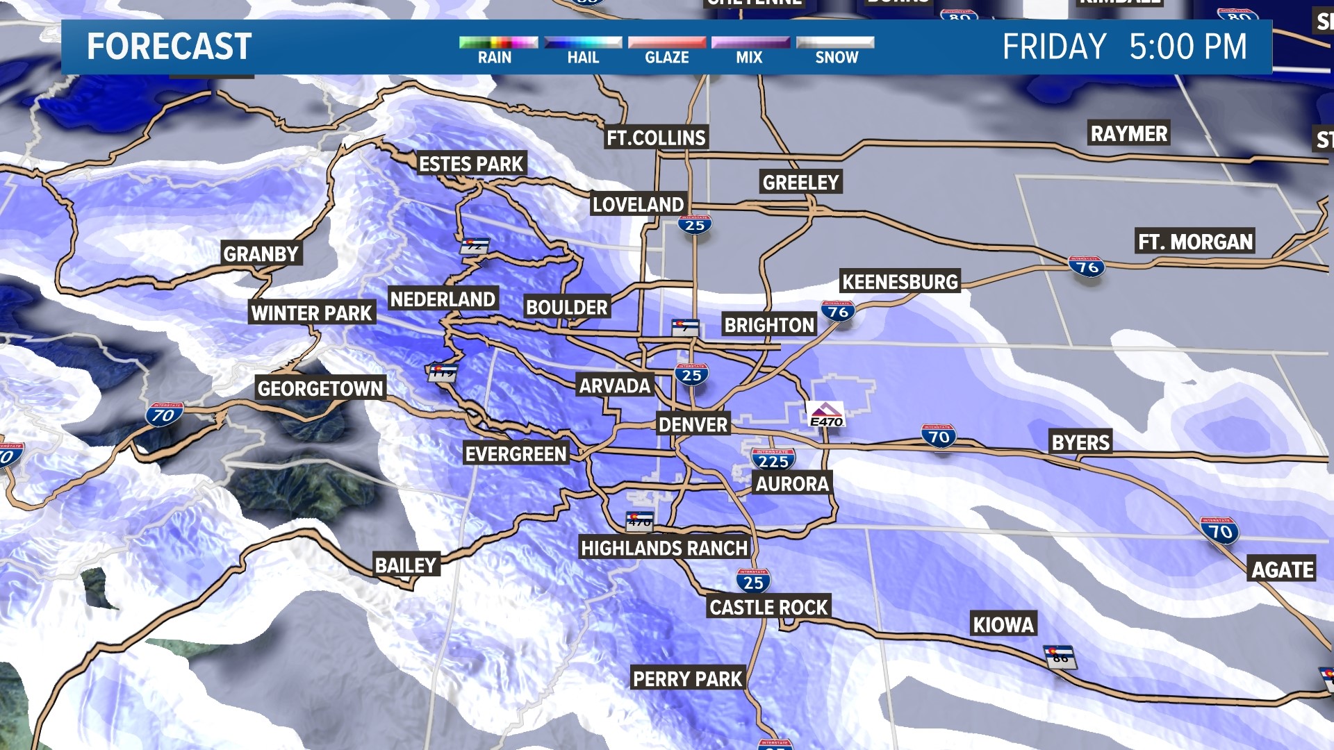 Snow Could Disrupt Denver Ski Traffic On Friday | 9news.com