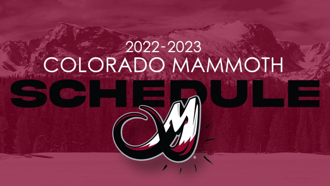 National Lacrosse League, Mammoth announce 202223 schedule