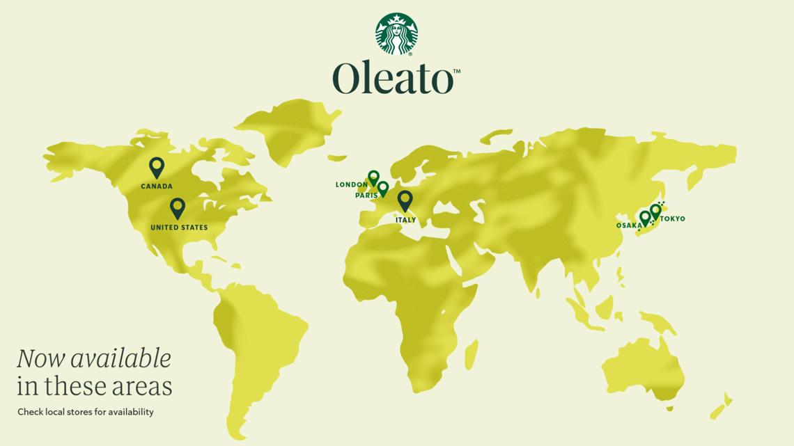 Bebidas Starbucks Oleato lanzadas en todas las tiendas de EE. UU.