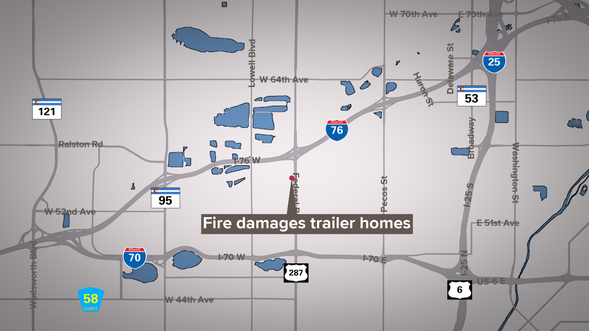 Adams County fire damages trailer homes, 4 taken to hospitals | 9news.com