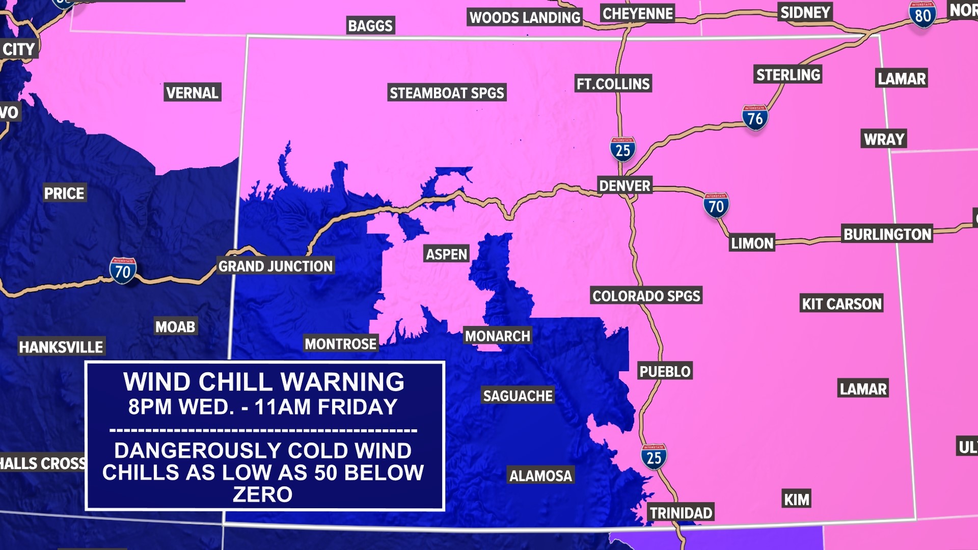 Dangerous arctic blast of cold, wind, snow arrive in Colorado | 9news.com