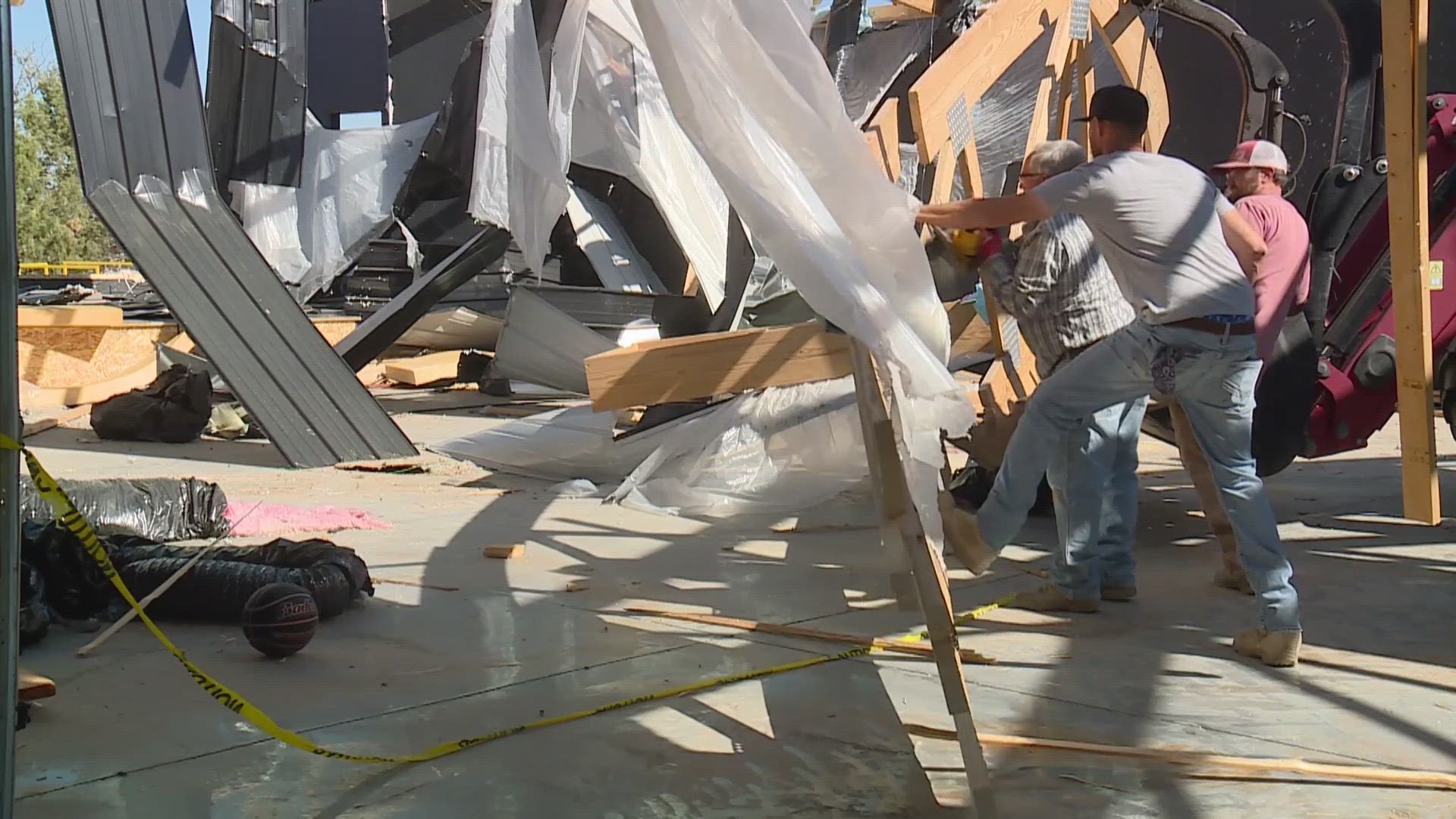 The Monk family has been facing a slow recovery since a tornado ripped off a roof and wrecked their home near Yuma, Colorado in August.