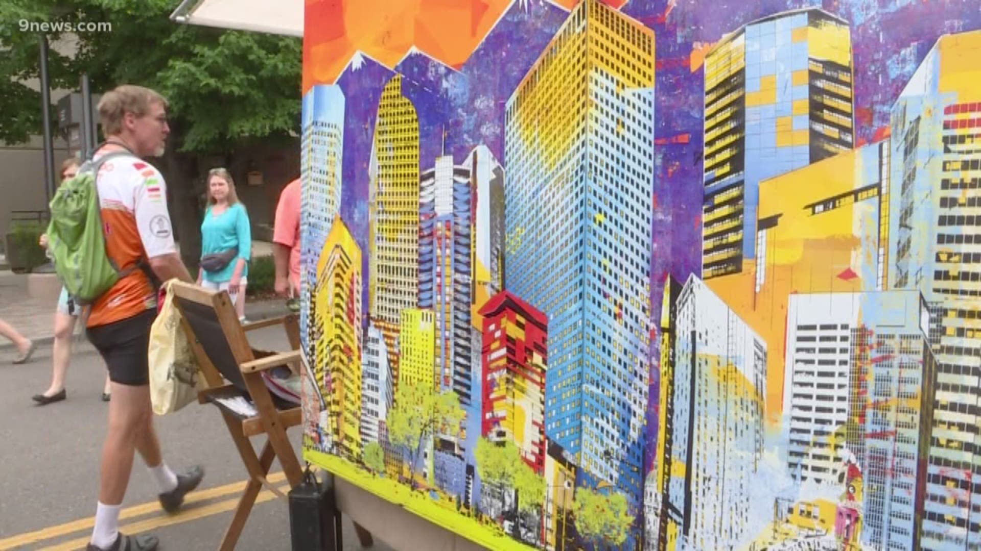 Tomorrow, art lovers from around the world will descend upon Denver for the cherry creek arts festival. It's a three-day event with music, beer and of course, art.