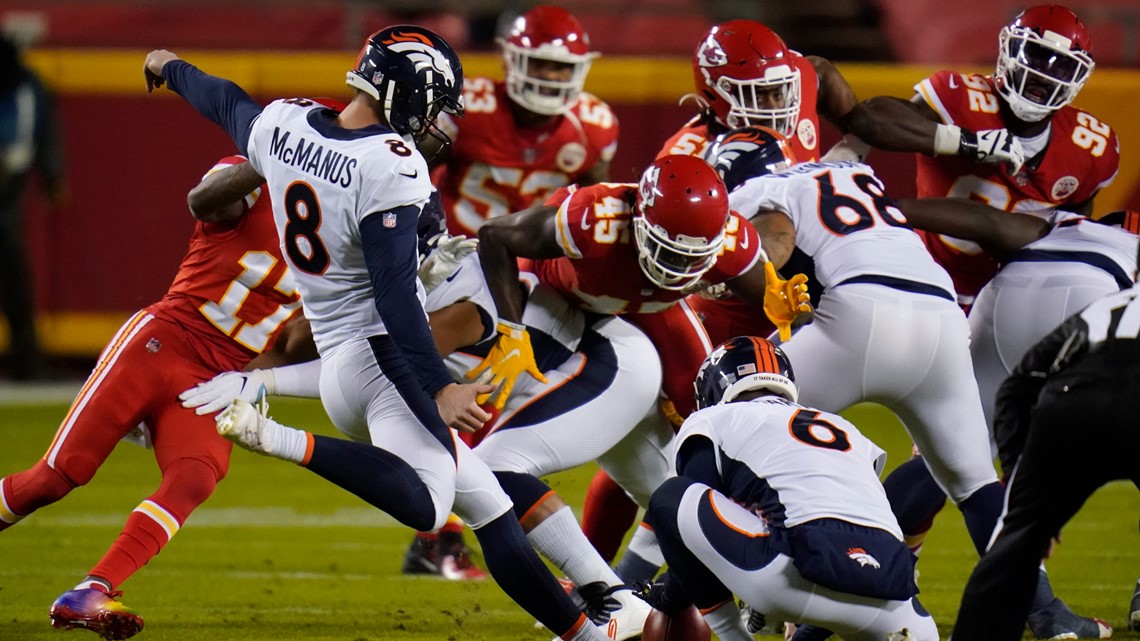 McManus sidelined, Broncos activate 31-year-old quarantine kicker