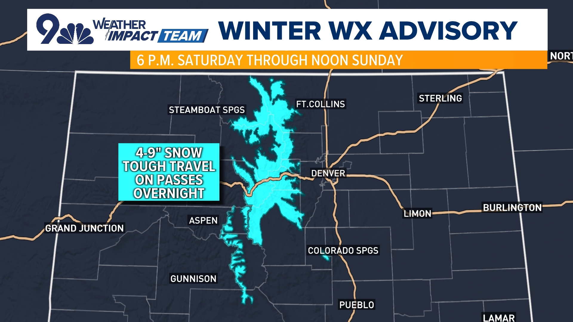 Snow, rain in weekend weather forecast for Denver, Colorado | 9news.com