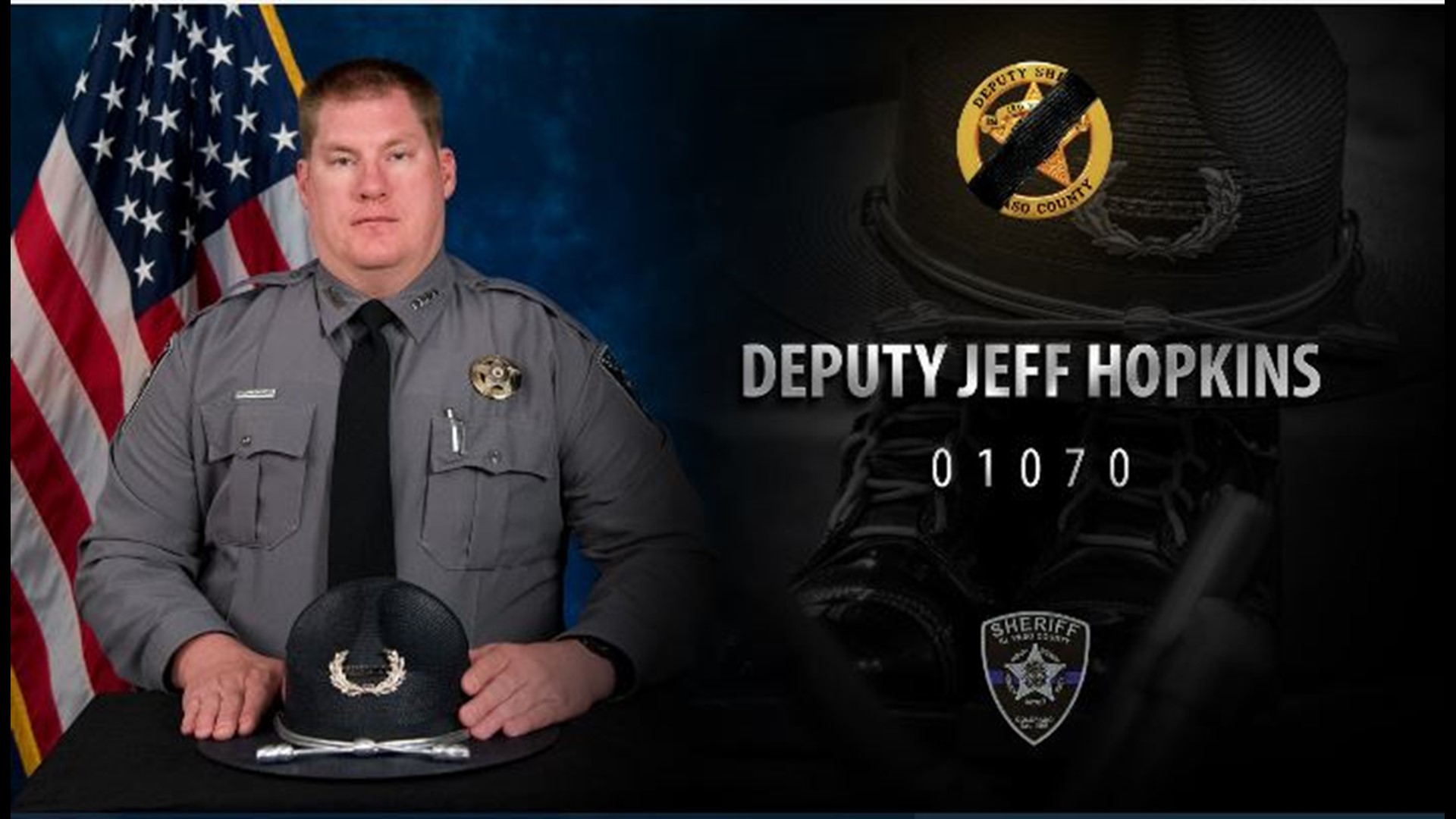 Deputy Jeff Hopkins, 41, died Wednesday after testing positive for COVID-19. It's unknown how he contracted the novel coronavirus.