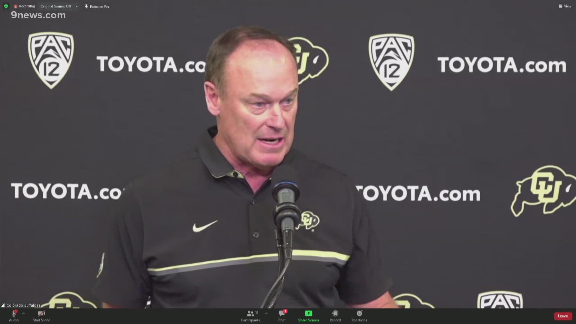 CU athletic director Rick George held a news conference Tuesday to discuss the new alliance between the Pac-12, ACC and Big Ten.