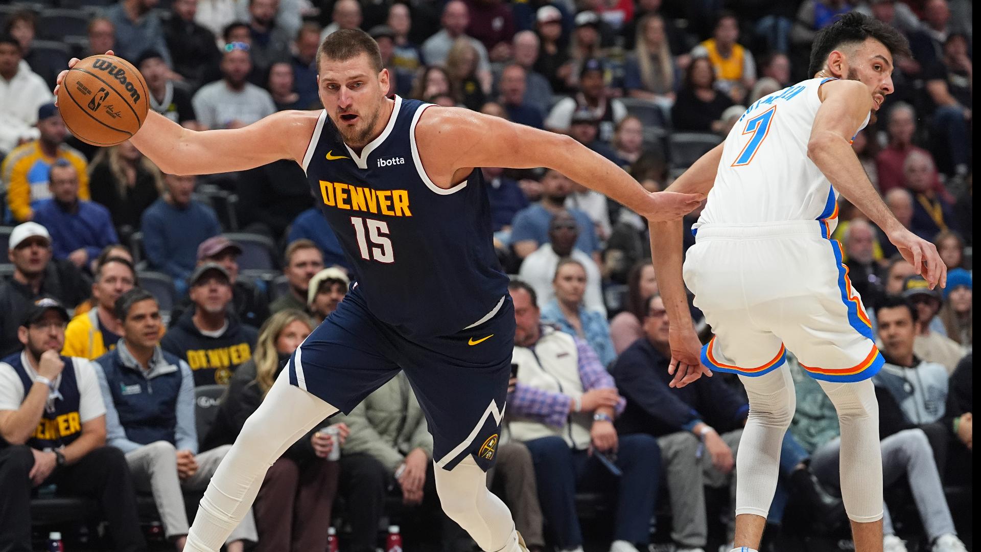 Nuggets beat Thunder 124-122 | 9news.com