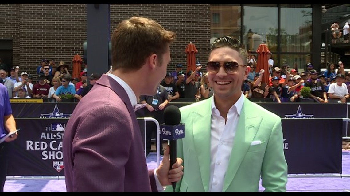 MLB All-Stars soak in spotlight at purple carpet event