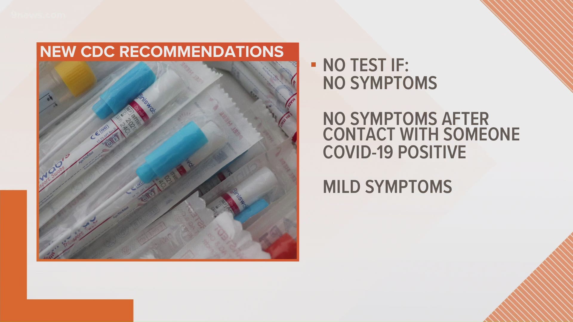 9Health Expert, Dr. Payal Kohli, discusses the new COVID-19 testing recommendations from the Centers for Disease Control and Prevention.