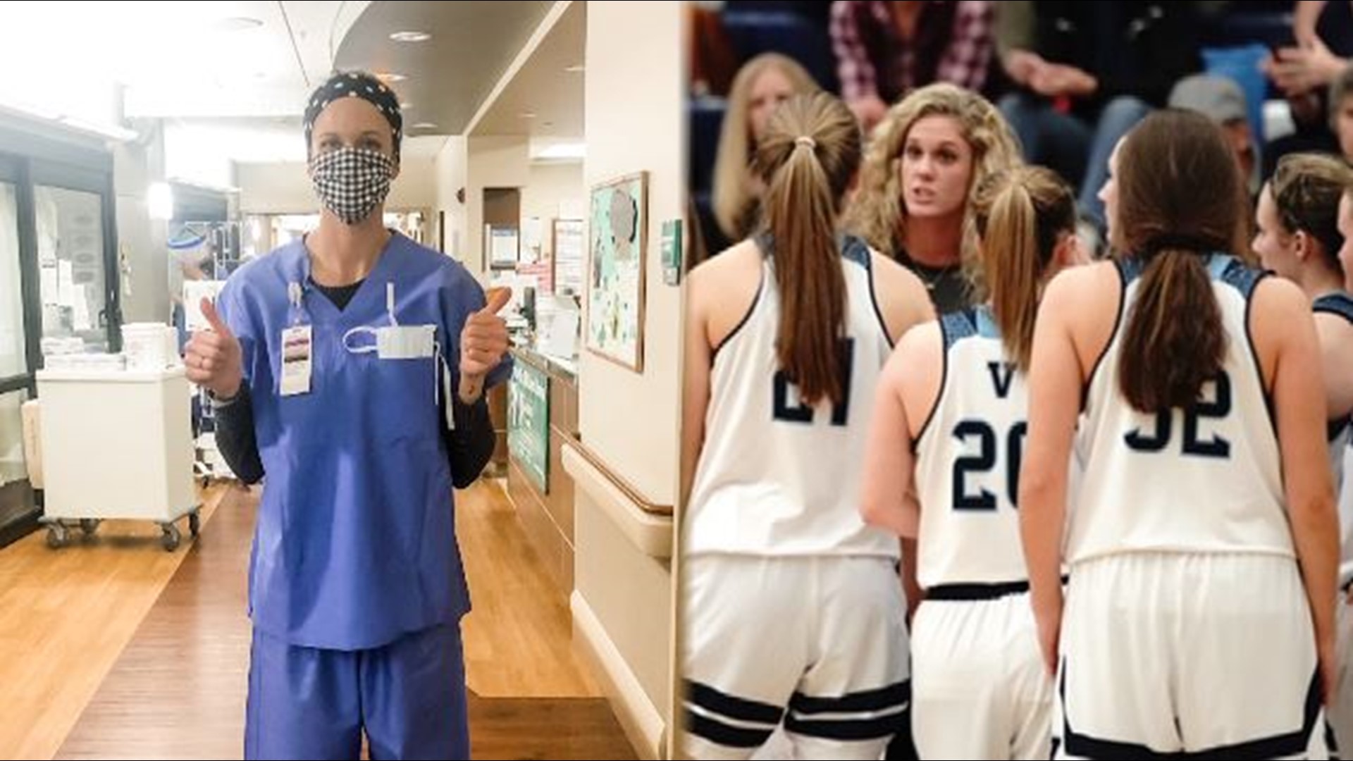 Brooke Jelniker has been assisting the Valor Christian girls basketball team for the past four years. Now, as a nursing assistant, she's helping in a COVID-19 unit.