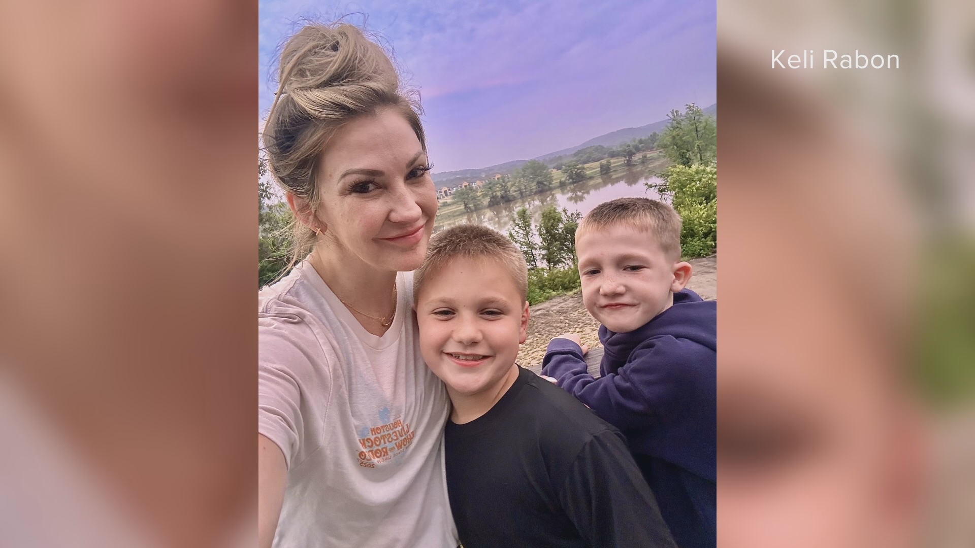 Keli Ribon Mother reunites with sons rescued from Texas camp during floods | 9news.com